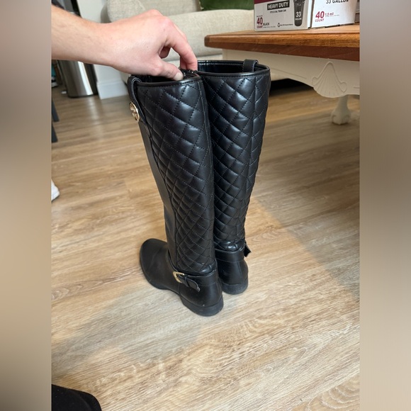 Liz Claiborne Tall Black Leather Women’s Boots - Picture 2 of 4